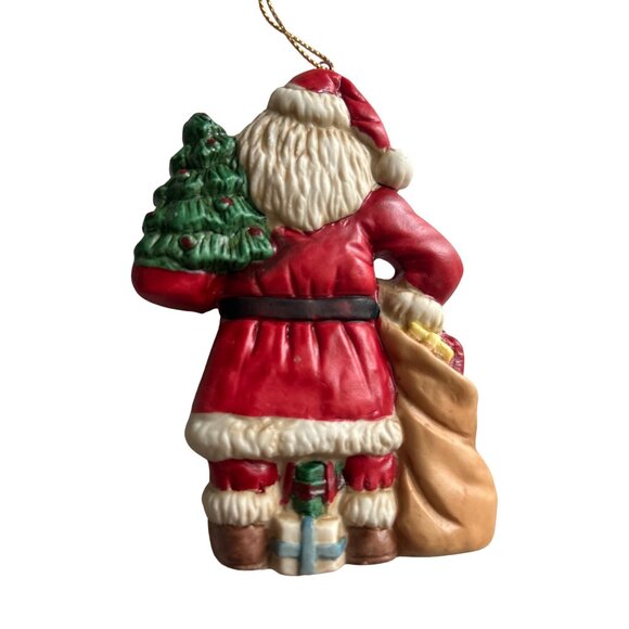 Vintage Silvestri Santa Claus Christmas Ornament Handcrafted Figurine - Picture 2 of 5